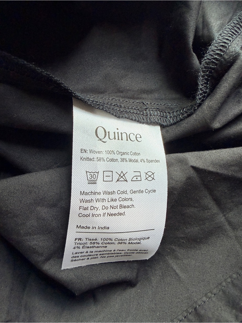 Quince Black Tank Midi Dress NWT - Picture 9 of 10